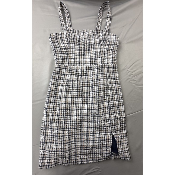 Abercrombie & Fitch Dresses & Skirts - Abercrombie Tweed Mini Dress Small Plaid Preppy Old Money Quiet Luxury